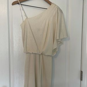 One Shoulder Mini Sparkle Dress from Dillards